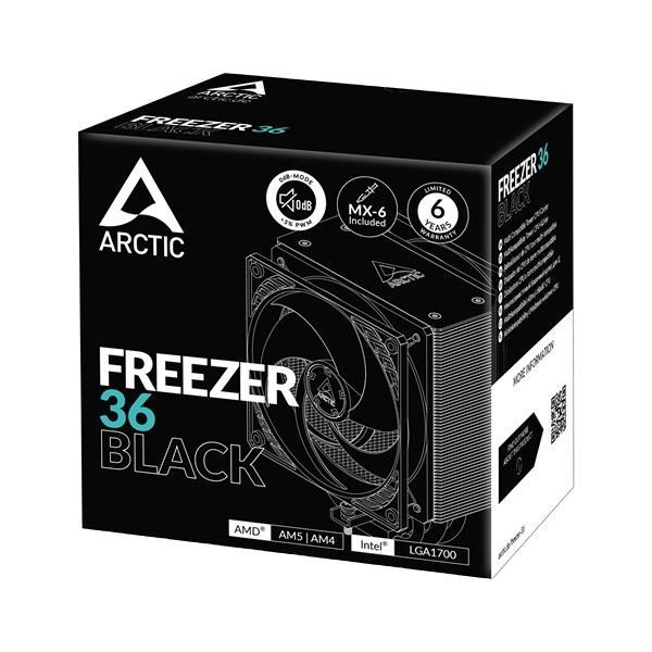 Arctic Freezer 36 Black Multi Compatible Tower CPU Cooler